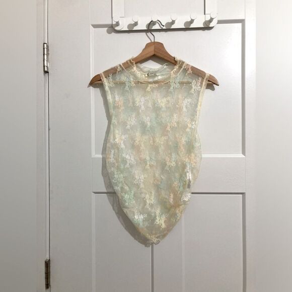 Free People Tops - Free People Lace Nice Try Muscle Tank M